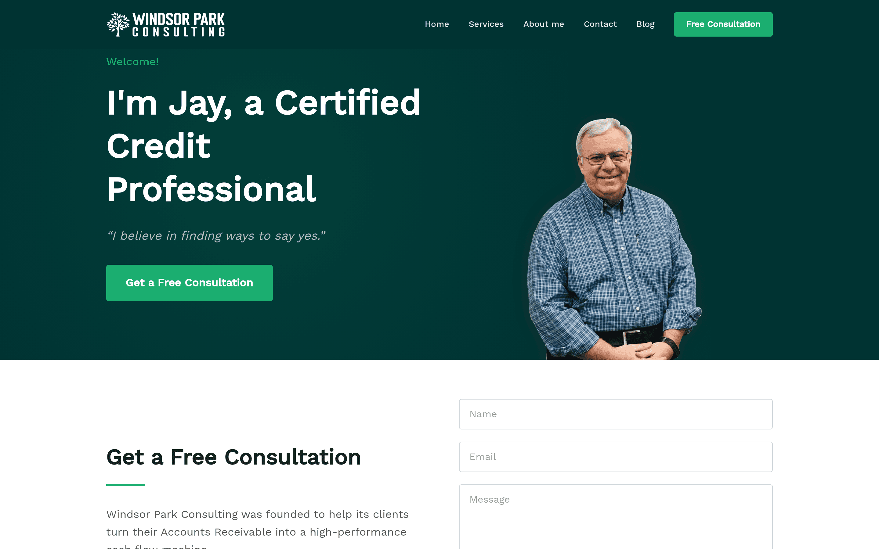 Windsor Park Consulting website